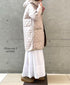 NAM2562PP PLAIN POLYESTER×PLAIN POLYESTER OVERSIZED MID-LENGTH HOODED COAT WITH RIBBED CUFF