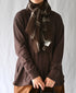 INHT2582 WOOL CHECK STOLE