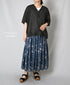 NSL24032 80s COTTON VOILE LACE V-NECK LACE S/SL PULLOVER