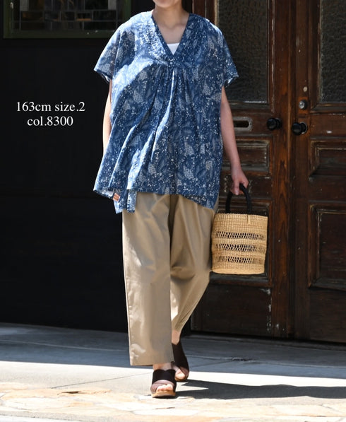 GNMDS2501CW COTTON DYED WEATHER 2TUCK TAPERED EASY PANTS