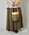 ANSL2601 STRIPE SISAL ONE HANDLE SHOULDER BAG