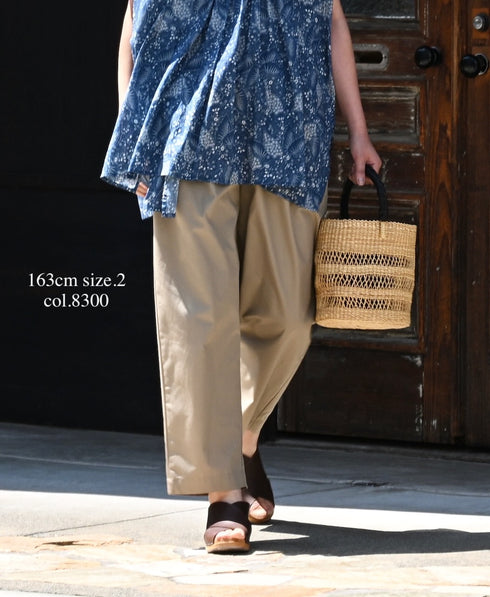 GNMDS2501CW COTTON DYED WEATHER 2TUCK TAPERED EASY PANTS