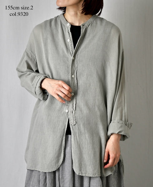 INAM2501G3D 30s GAUZE OVERDYE UTILITY SHIRT