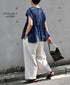 GNMDS2062CLW COTTON/LINEN DYED WEATHER CULOTTES