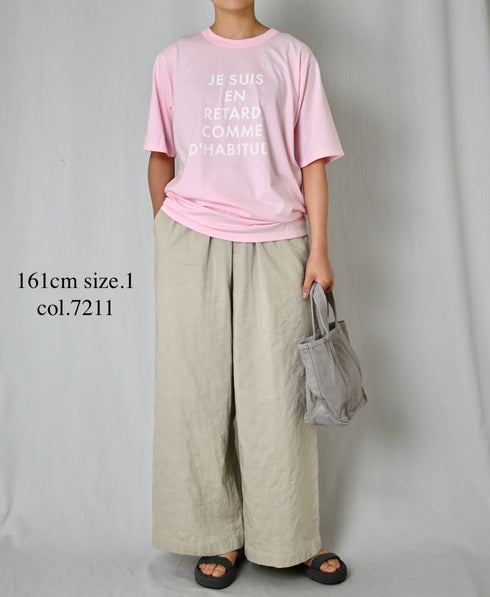 NFA1802P47 "RETARD" 4.4oz COTTON JERSEY CREW NECK OVERSIZED S/SL T-SHIRT