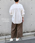 NSL26055 80s COTTON VOILE DOT PRINT WIDE EASY PANTS