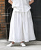 INSL26325 60s AUTO LOOM COTTON/LINEN PLAIN GATHERED SKIRT