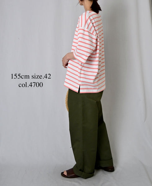 GNHT2451CL COTTON/LINEN KERSEY BAKER PANTS