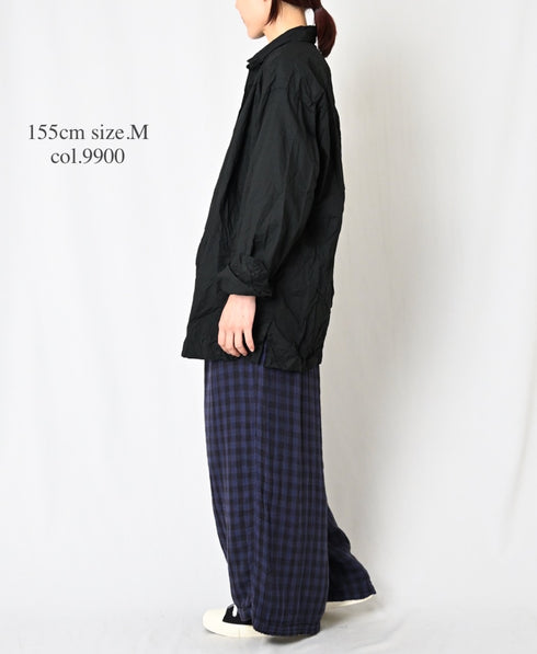 NVL2683W 60s ORGANIC POPLIN WRINKLE REGULAR COLLAR L/SL SHIRTS