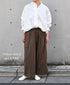NSL26055 80s COTTON VOILE DOT PRINT WIDE EASY PANTS