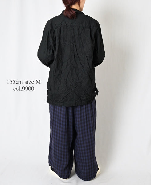 NVL2683W 60s ORGANIC POPLIN WRINKLE REGULAR COLLAR L/SL SHIRTS