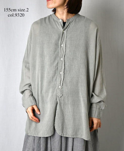 INAM2501G3D 30s GAUZE OVERDYE UTILITY SHIRT