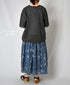 NSL24032 80s COTTON VOILE LACE V-NECK LACE S/SL PULLOVER