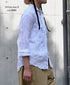 NVL1861CVW 80s ORGANIC VOILE PLAIN (WRINKLE) REGULAR COLLAR L/SL OVERSIZED SHIRT