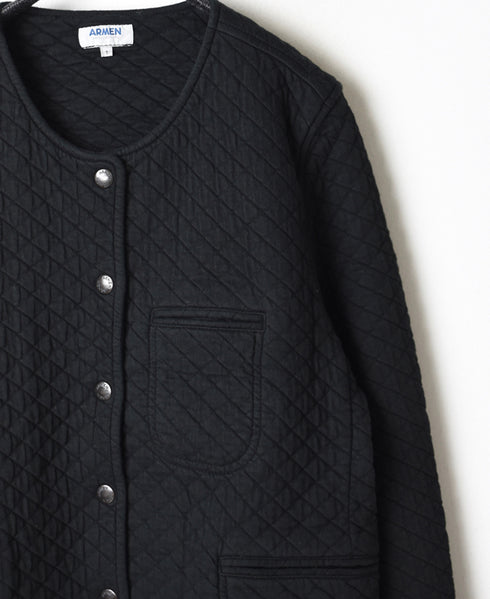 NAM1407 COTTON QUILT NO COLLAR JACKET
