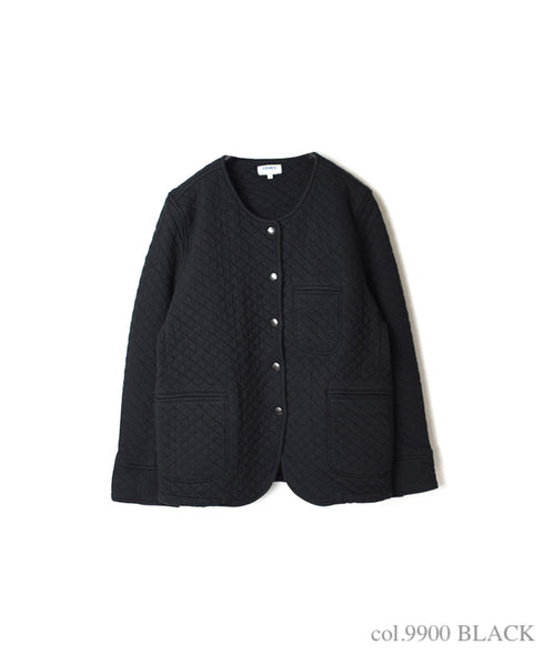 NAM1407 COTTON QUILT NO COLLAR JACKET