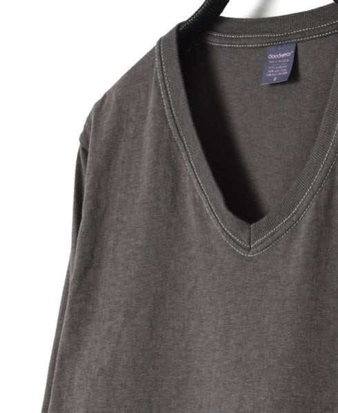 NGW2101G 4.7oz LIGHT WEIGHT COTTON/POLYESTER V-NECK L/SL T-SHIRT
