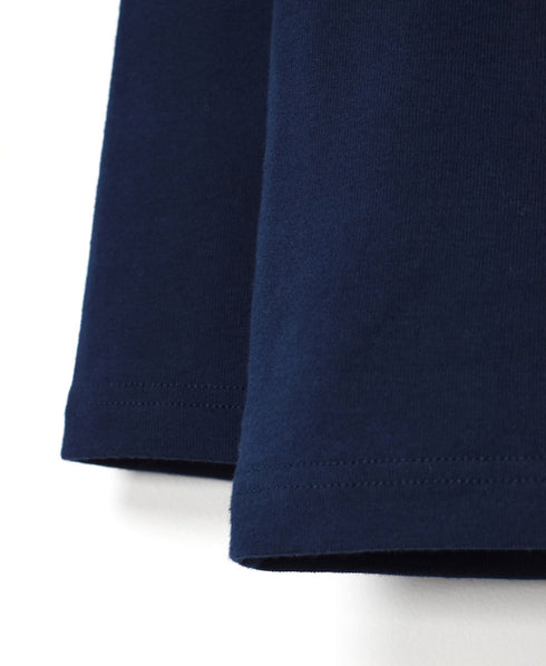 NMF1051 1×1 COTTON RIB TURTLE-NECK L/SL T-SHIRT