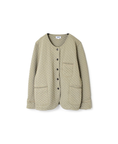 NAM1407 COTTON QUILT NO COLLAR JACKET