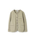 NAM1407 COTTON QUILT NO COLLAR JACKET