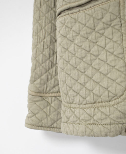 NAM1407 COTTON QUILT NO COLLAR JACKET