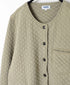 NAM1407 COTTON QUILT NO COLLAR JACKET