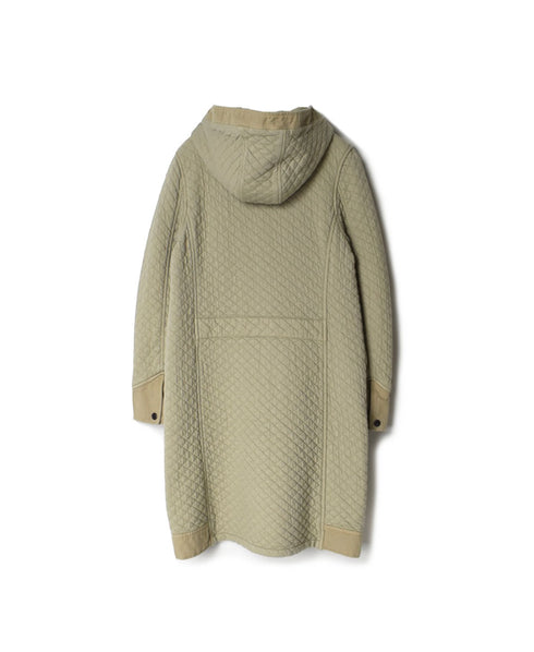 NAM0553 COTTON QUILT HOODED COAT