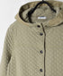 NAM0553 COTTON QUILT HOODED COAT