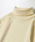 NMF1051 1×1 COTTON RIB TURTLE-NECK L/SL T-SHIRT
