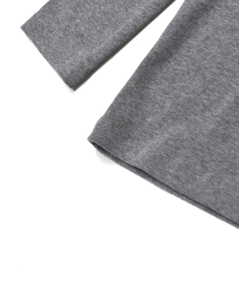 NMF1051 1×1 COTTON RIB TURTLE-NECK L/SL T-SHIRT