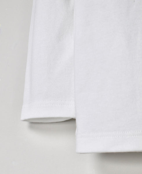 NMF1051 1×1 COTTON RIB TURTLE-NECK L/SL T-SHIRT