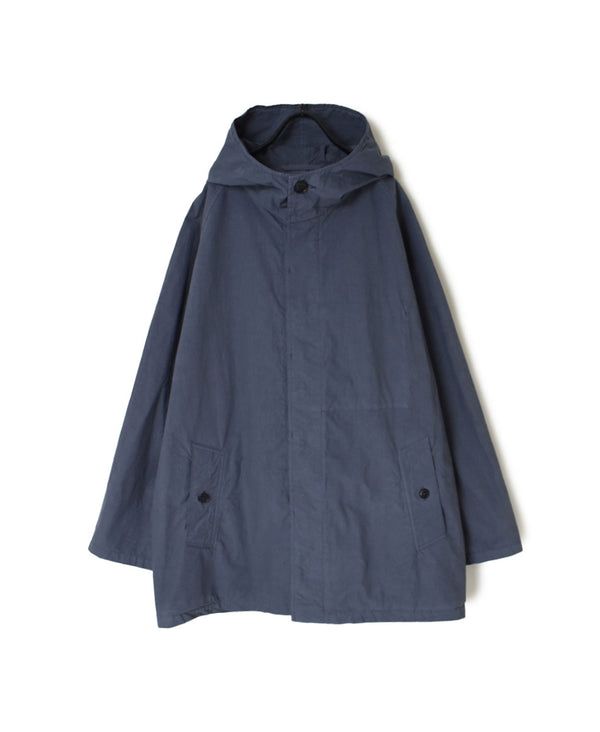 NHT2311TC LIGHT WEIGHT COTTON OVERDYE HOODED SHORT COAT