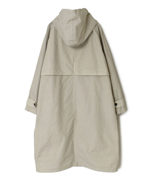 NHT2402TC LIGHT WEIGHT COTTON OVERDYE HOODED COAT