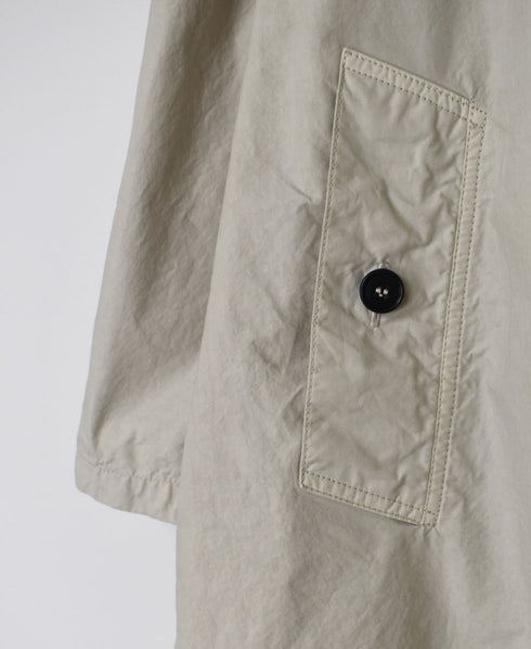 NHT2402TC LIGHT WEIGHT COTTON OVERDYE HOODED COAT