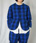 NVL2302PCW POPLIN CHECK (WASHED) SIDE VENTS NO COLLAR JACKET