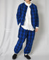 NVL2302PCW POPLIN CHECK (WASHED) SIDE VENTS NO COLLAR JACKET