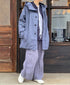 NHT2311TC LIGHT WEIGHT COTTON OVERDYE HOODED SHORT COAT