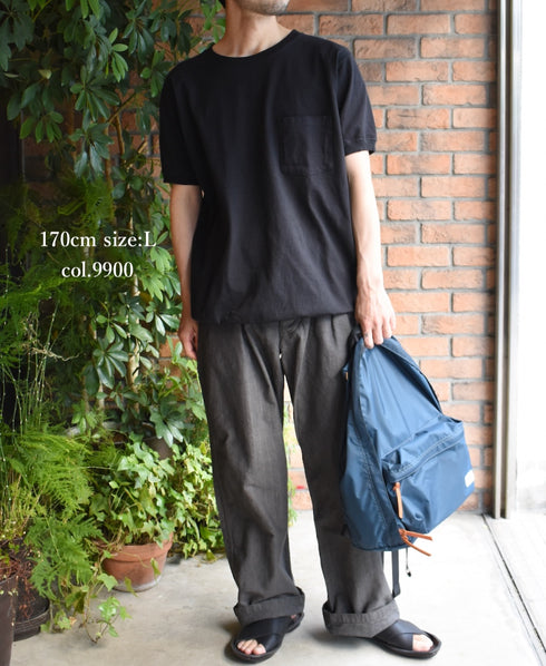 NGT9801P 7.2oz HEAVY WEIGHT COTTON CREW-NECK S/SL POCKET-T CUFF AND HEM RIB