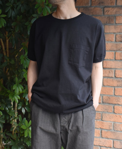 NGT9801P 7.2oz HEAVY WEIGHT COTTON CREW-NECK S/SL POCKET-T CUFF AND HEM RIB