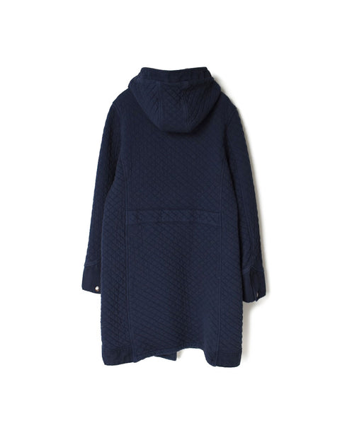 NAM0553 COTTON QUILT HOODED COAT