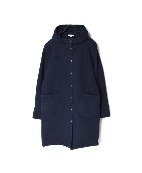 NAM0553 COTTON QUILT HOODED COAT