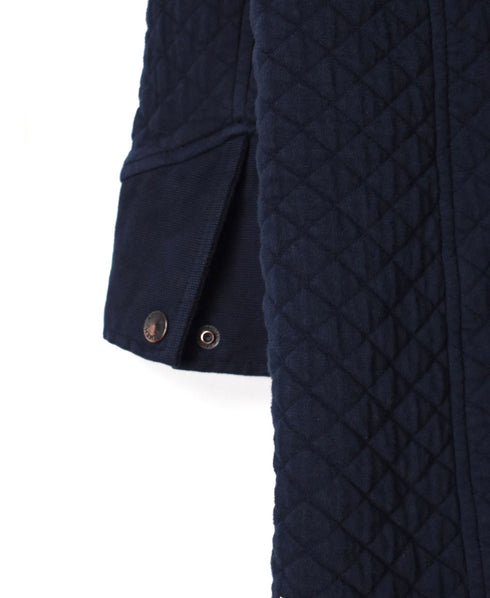 NAM0553 COTTON QUILT HOODED COAT
