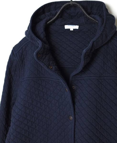 NAM0553 COTTON QUILT HOODED COAT