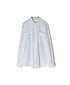 NVL2531CB 60s ORGANIC CAMBRIC BANDED COLLAR L/SL OVERSIZED SHIRT