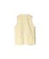 NVL2502CP 40s ORGANIC POPLIN NO COLLAR VEST