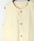 NVL2502CP 40s ORGANIC POPLIN NO COLLAR VEST