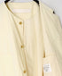 NVL2502CP 40s ORGANIC POPLIN NO COLLAR VEST