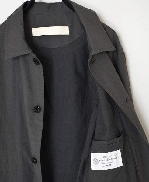 NVL2501CP 40s ORGANIC POPLIN SIDE VENTS REGULAR COLLAR JACKET
