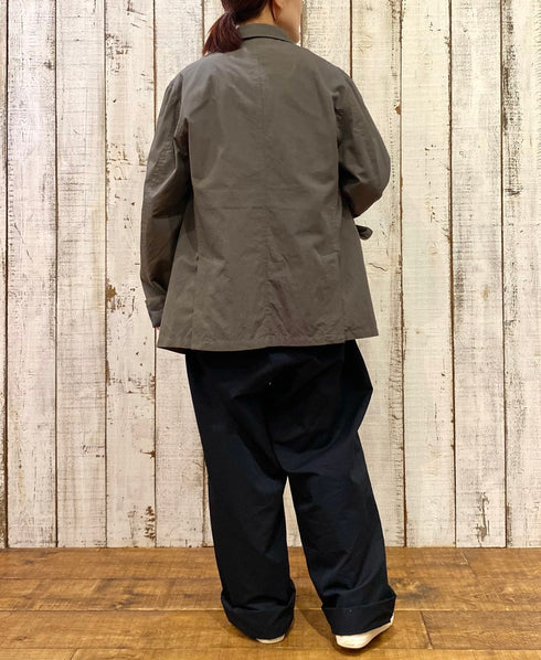 NVL2501CP 40s ORGANIC POPLIN SIDE VENTS REGULAR COLLAR JACKET