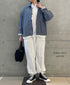 NVL2503SPD SEERSUCKER PLAIN OVERDYE EASY PANTS